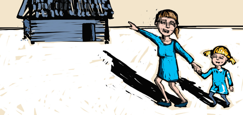 Comic story about country side, I want to show you farmhouse